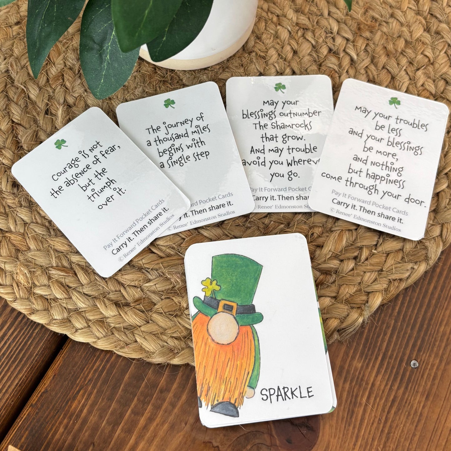 St. Patrick's Day Pocket Cards – Irish Prayer Affirmation Set (16 Count)
