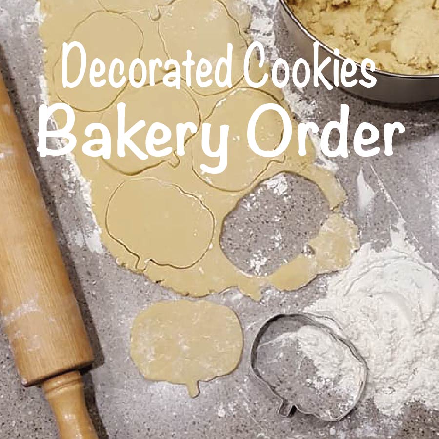 Custom Decorated Cookies - 4 Color Basic Design