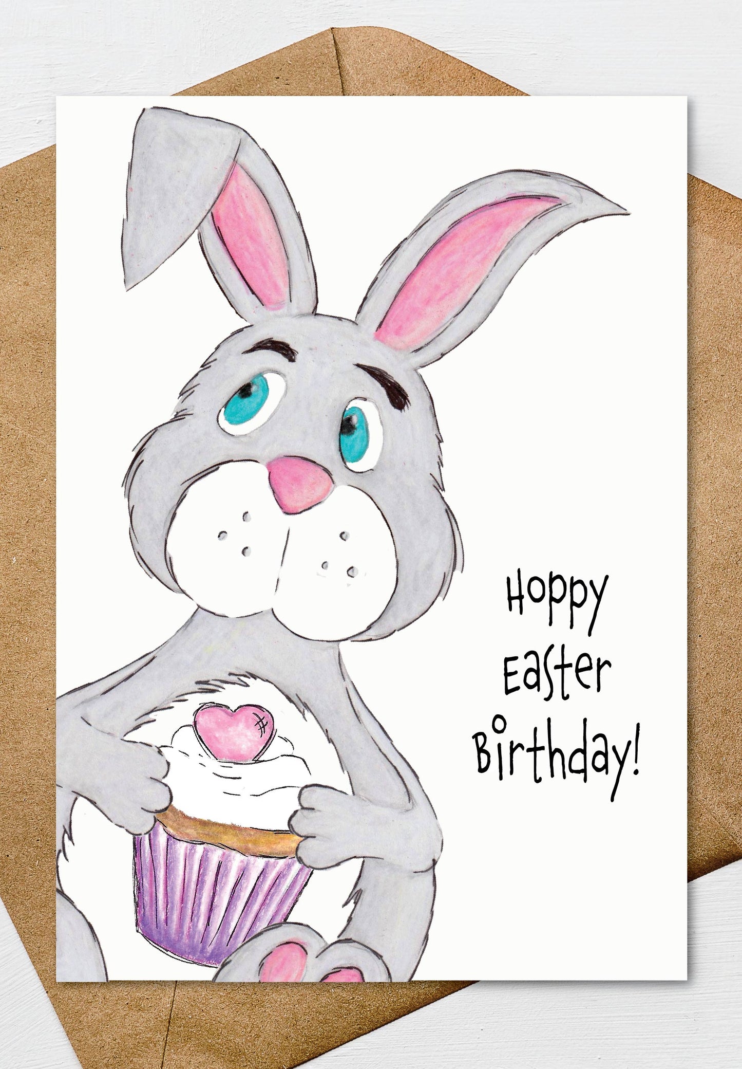 Printable Happy Easter Birthday Greeting Card