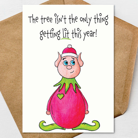 Funny Elf Christmas Card, Elfing Crazy Holiday Card, Elf on Shelf Humor, Christmas Card for Friends & Coworkers EdmonstonStudios 5 out of 5 stars  Local seller