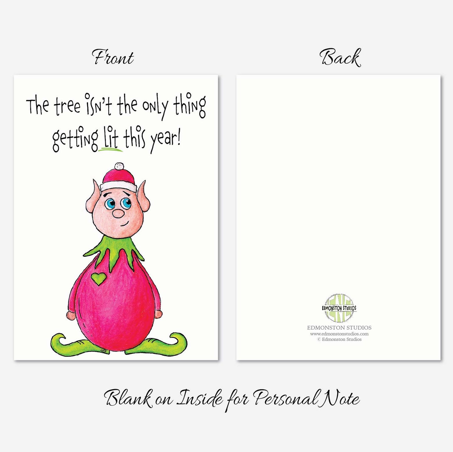 Funny Elf Christmas Card, Elfing Crazy Holiday Card, Elf on Shelf Humor, Christmas Card for Friends & Coworkers EdmonstonStudios 5 out of 5 stars  Local seller