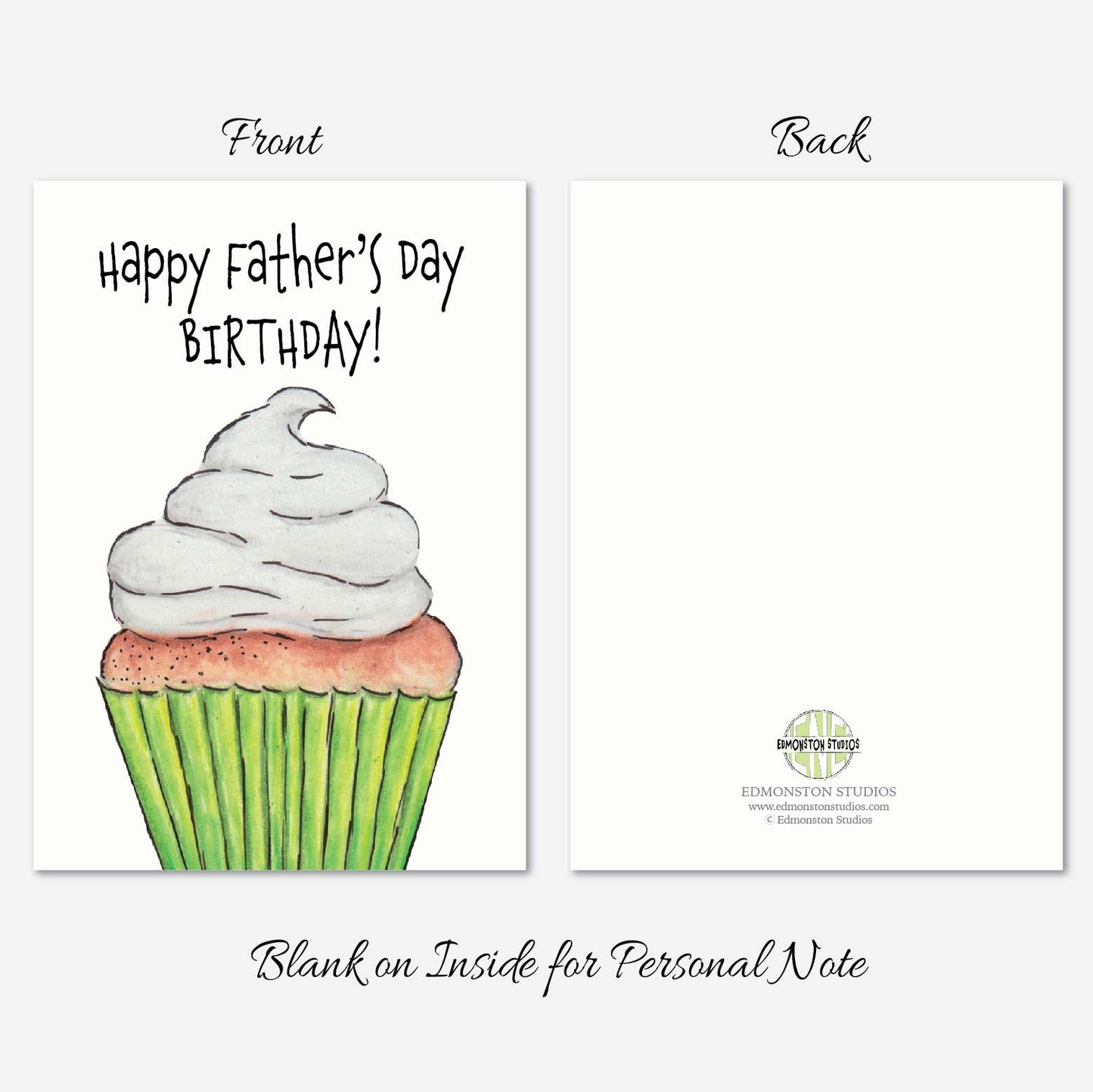 Funny Father’s Day birthday card back