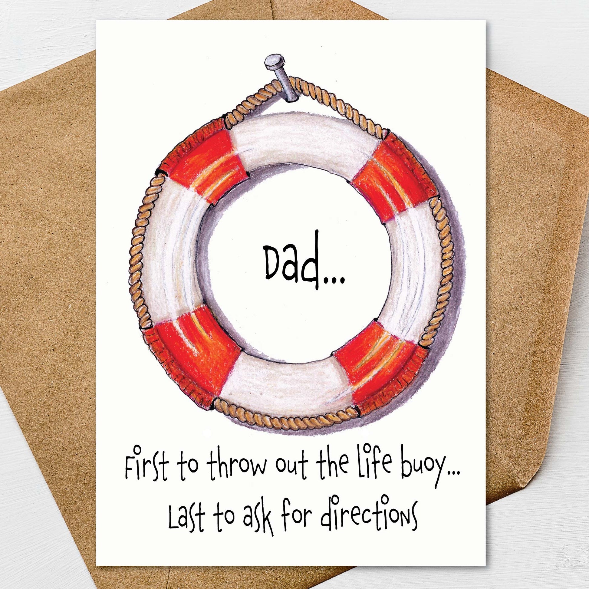 Funny Father’s Day cards with boating humor, nautical artwork, and relatable dad jokes