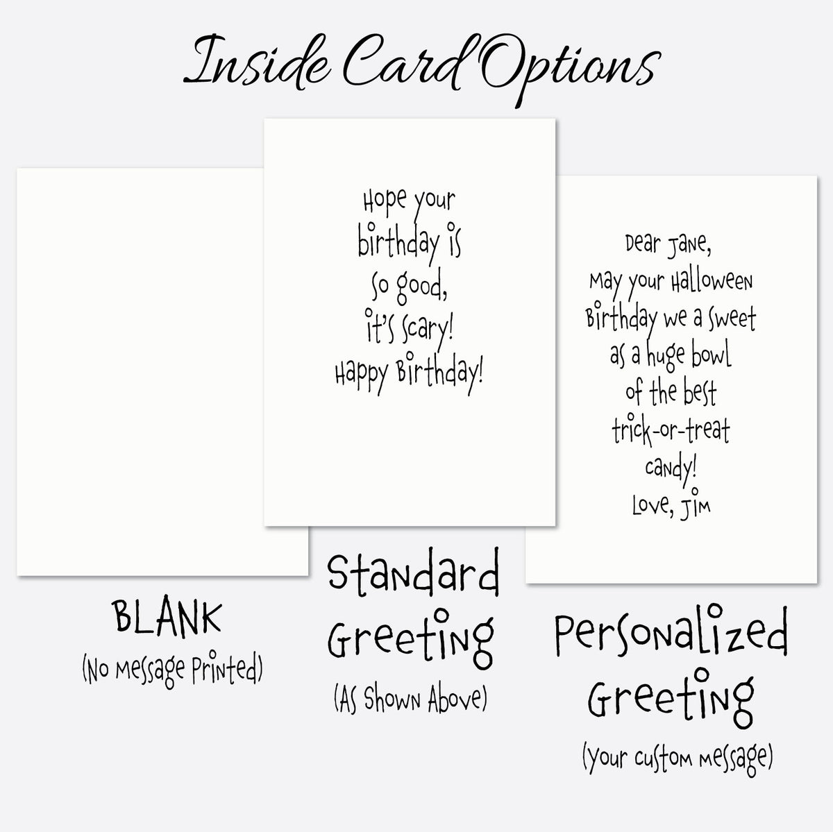 Funny Halloween Birthday Card, Ghost and Pumpkin Birthday Card, Spooky Birthday Card, October Birthday Card, Cute Halloween Card