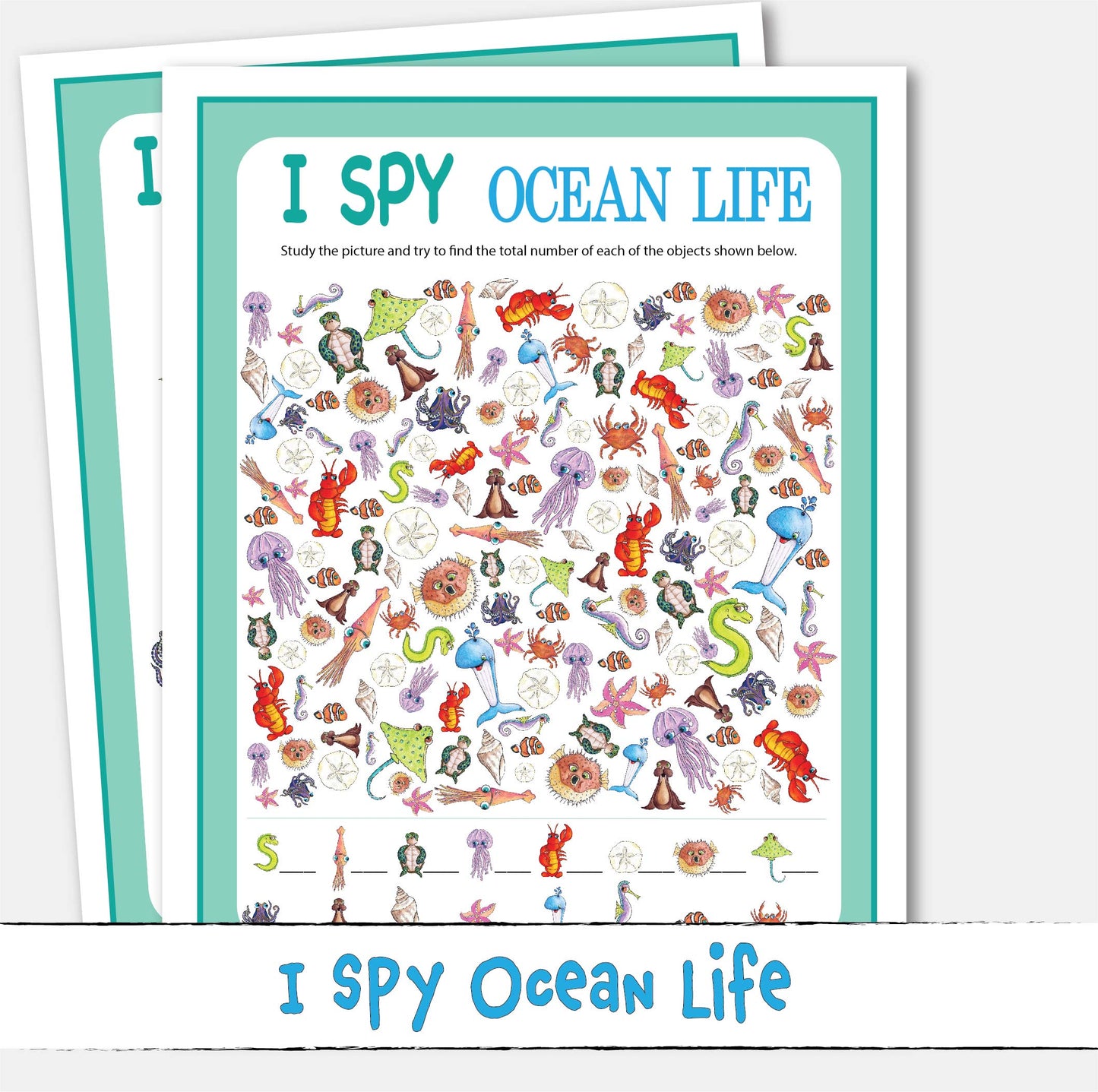 I Spy Sea Life Ocean Puzzle Game