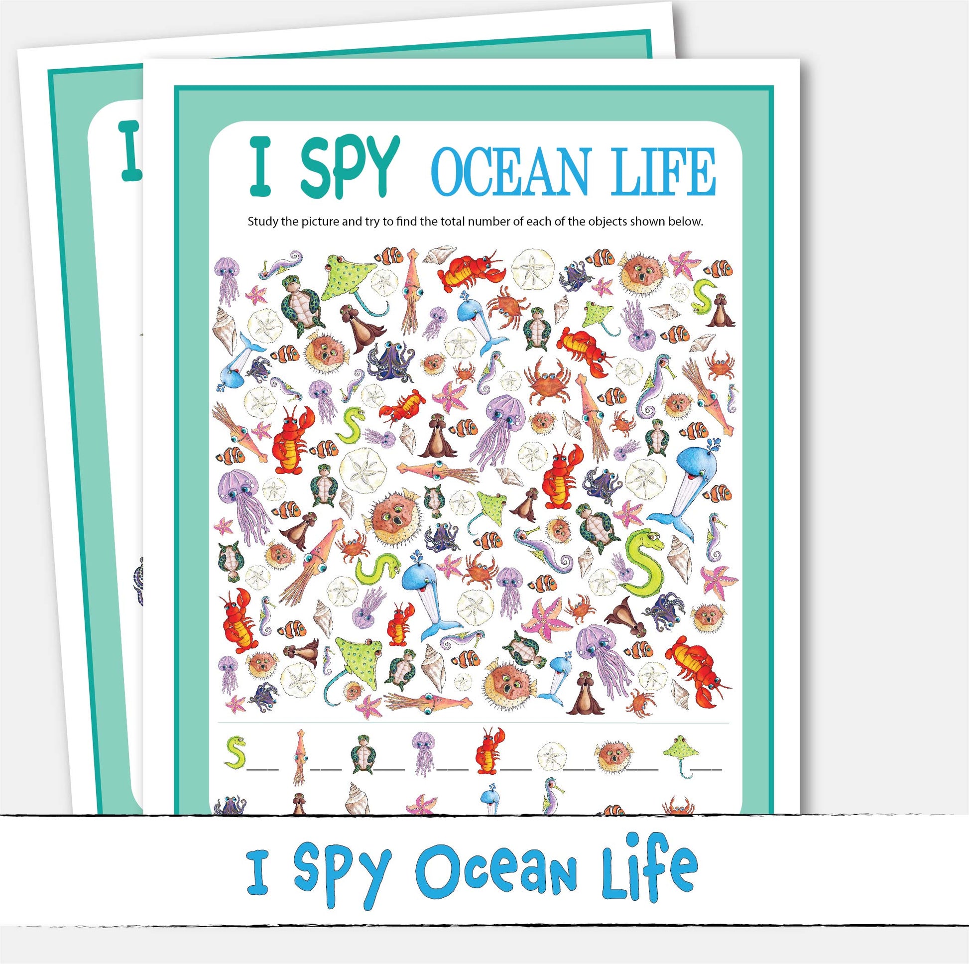 I Spy Sea Life Ocean Puzzle Game