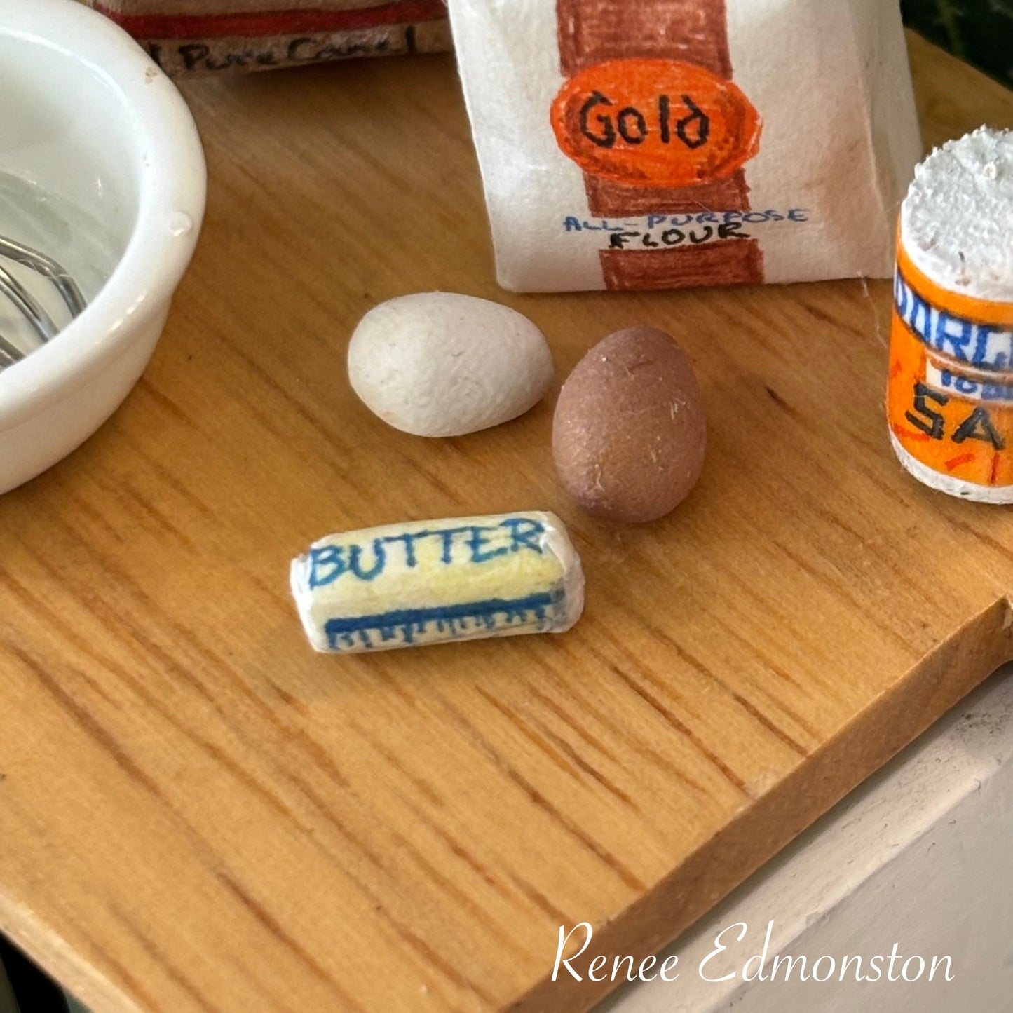 Miniature Stick of Butter in Wrapper, 1:12 Scale