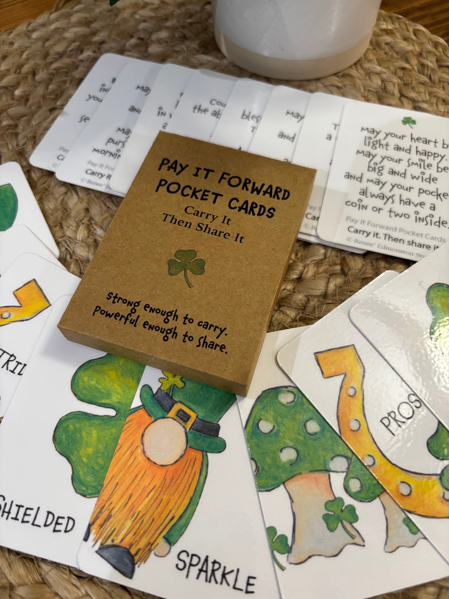 St. Patrick's Day Pocket Cards – Irish Prayer Affirmation Set (16 Count)