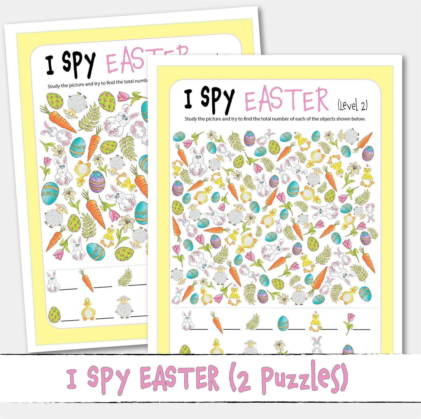 Printable I SPY Easter Puzzle Game Activity