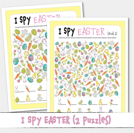 Printable I SPY Easter Puzzle Game Activity