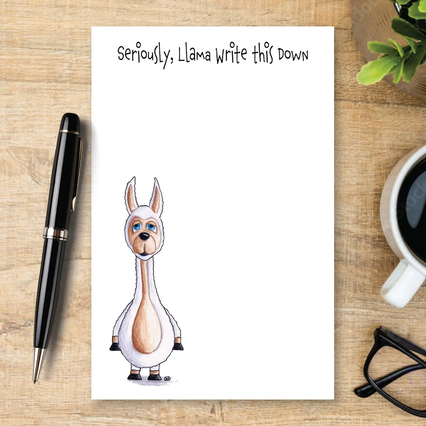 Personalized Panda Notepad, Cute Panda Bear Stationery, Custom Note Pad, Animal Writing Pad, Panda Lover Gift, Bearly Organized Notepad