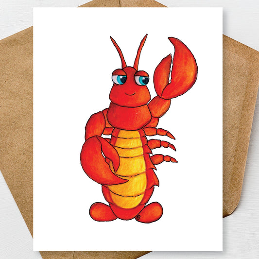 Printable Lobster Notecards A2
