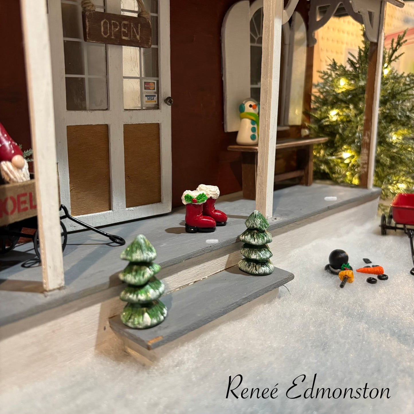 Miniature Christmas Tree Decor Dollhouse 1:12 Scale