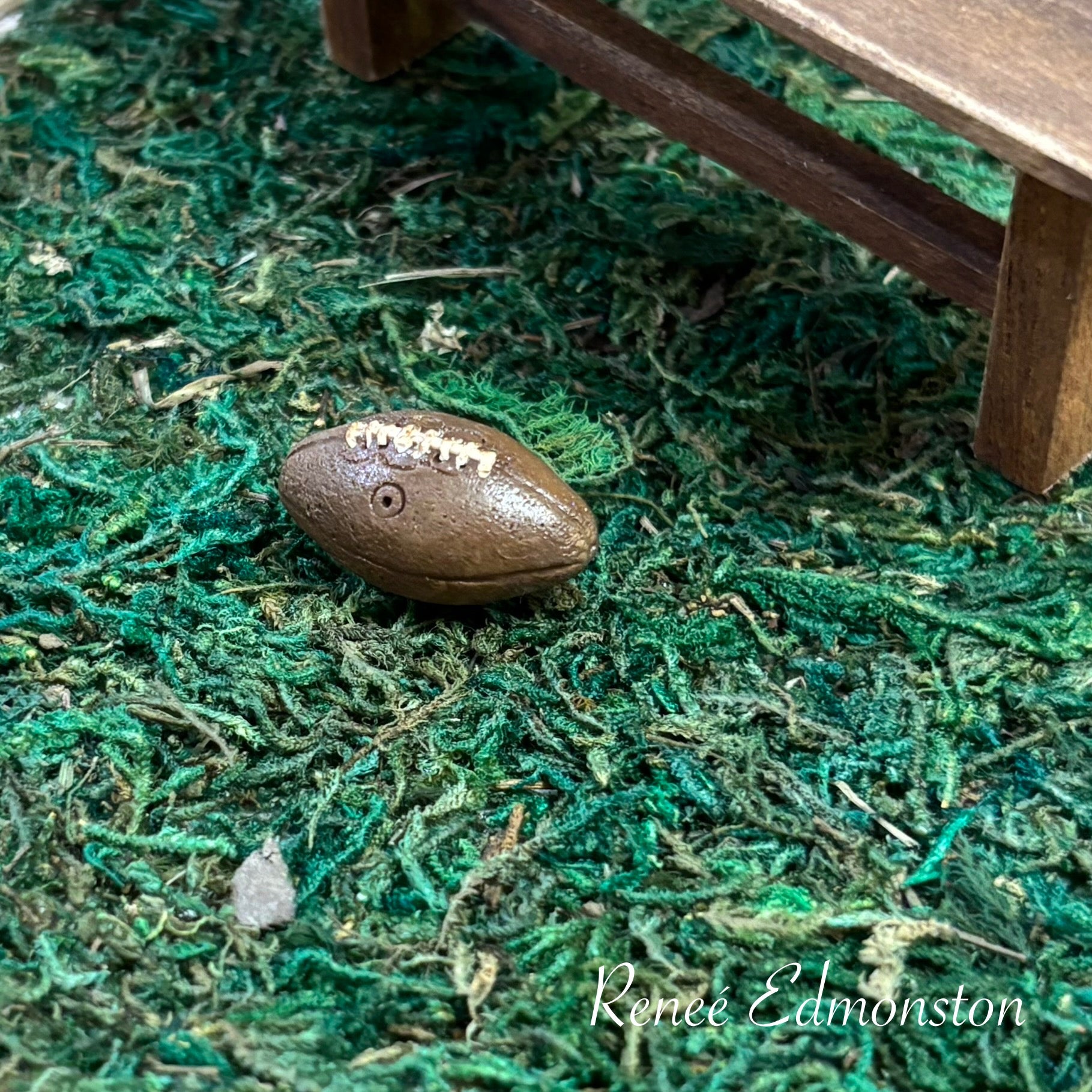 Miniature Football 1:12 Scale Dollhouse Sports Accessories
