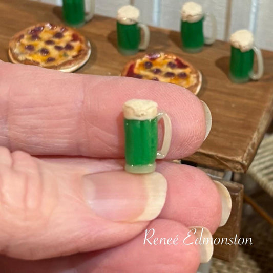 Miniature Green Beer Irish St. Patrick's Day Dollhouse 1:12 Scale