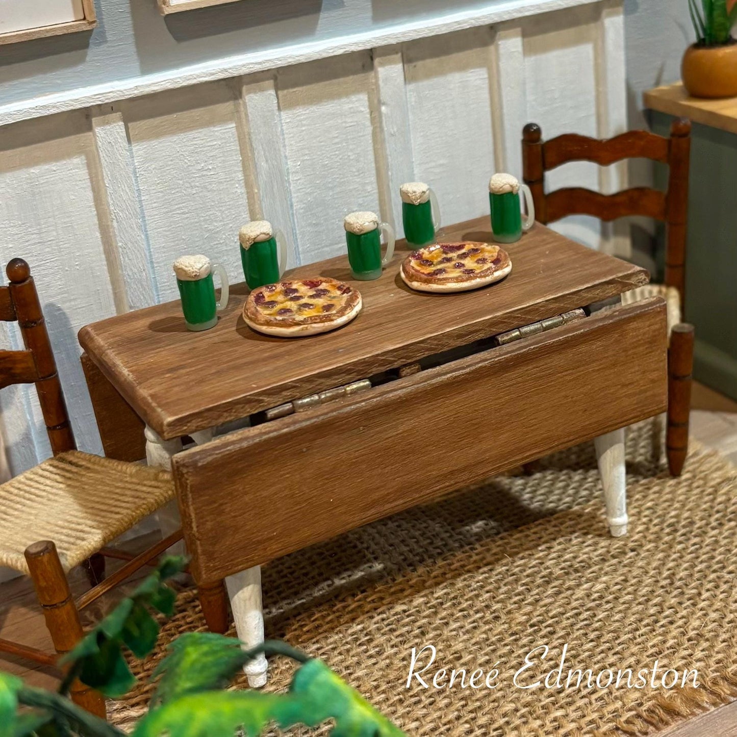 Miniature Green Beer Irish St. Patrick's Day Dollhouse 1:12 Scale