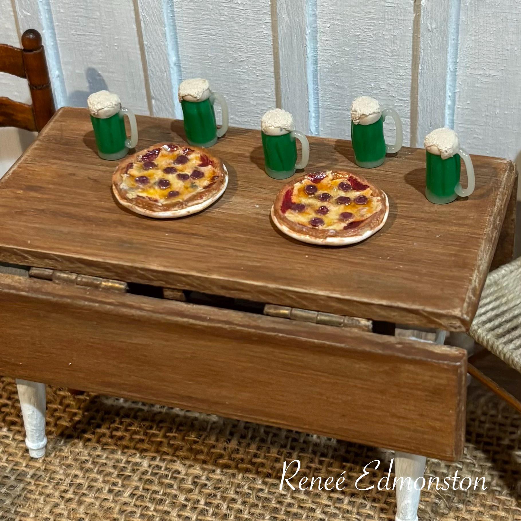 Miniature Green Beer Irish St. Patrick's Day Dollhouse 1:12 Scale