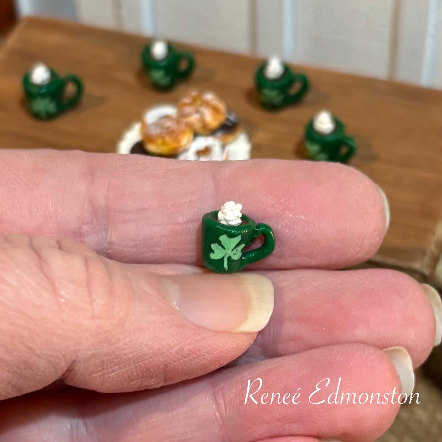 Miniature Irish Coffee St. Patrick's Day Dollhouse 1:12 Scale