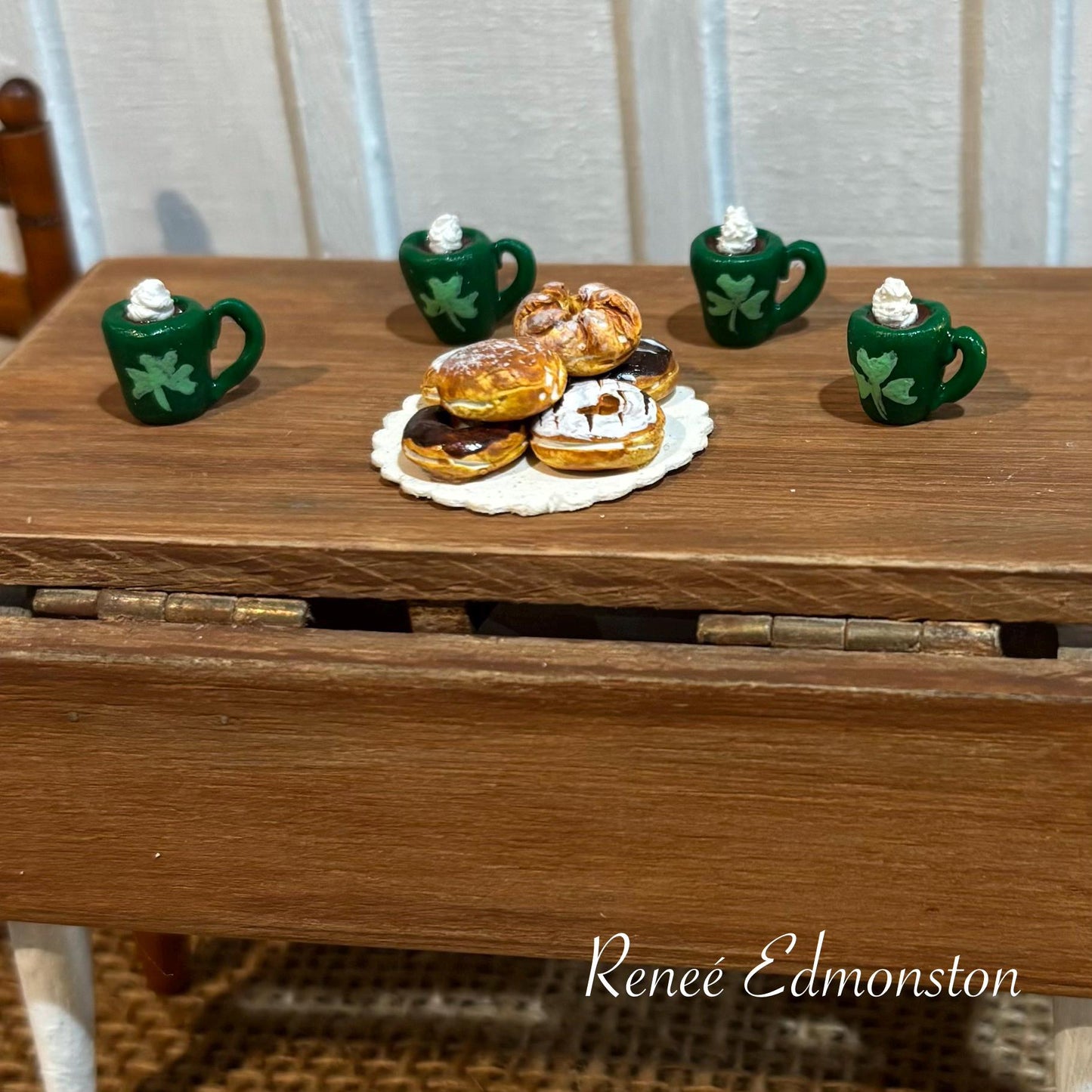 Miniature Irish Coffee St. Patrick's Day Dollhouse 1:12 Scale