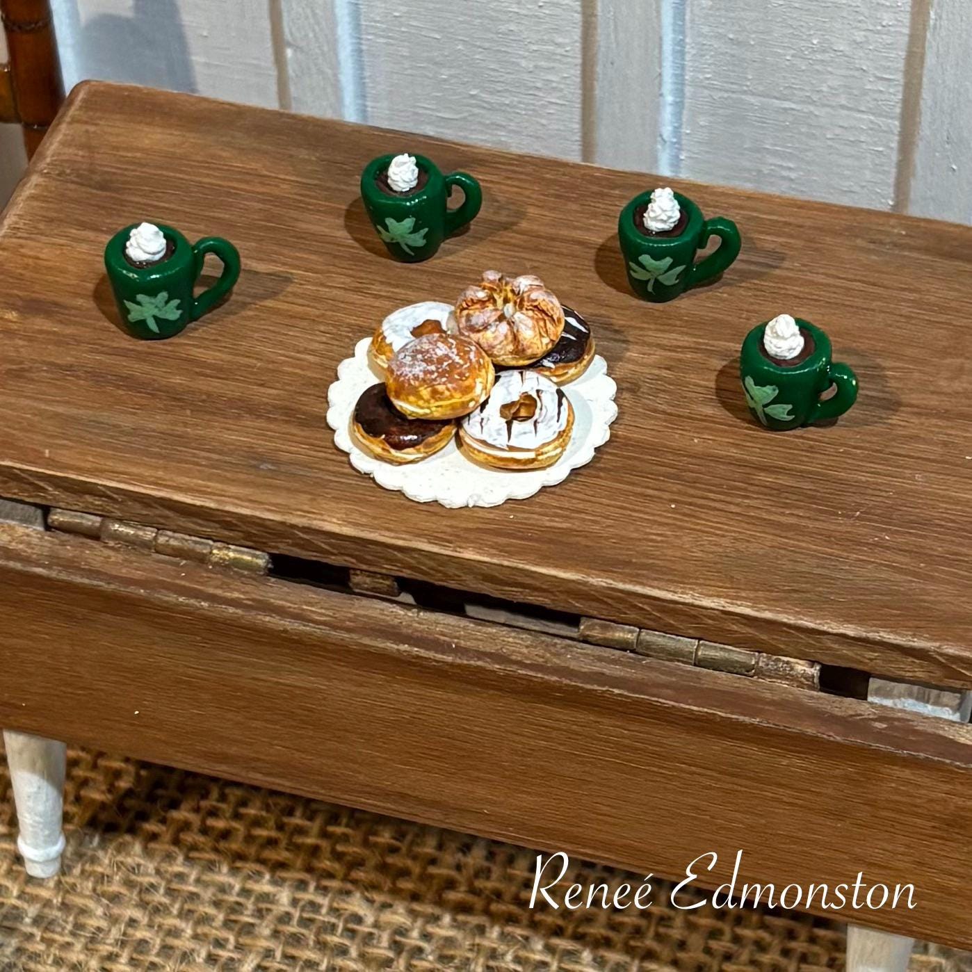 Miniature Irish Coffee St. Patrick's Day Dollhouse 1:12 Scale