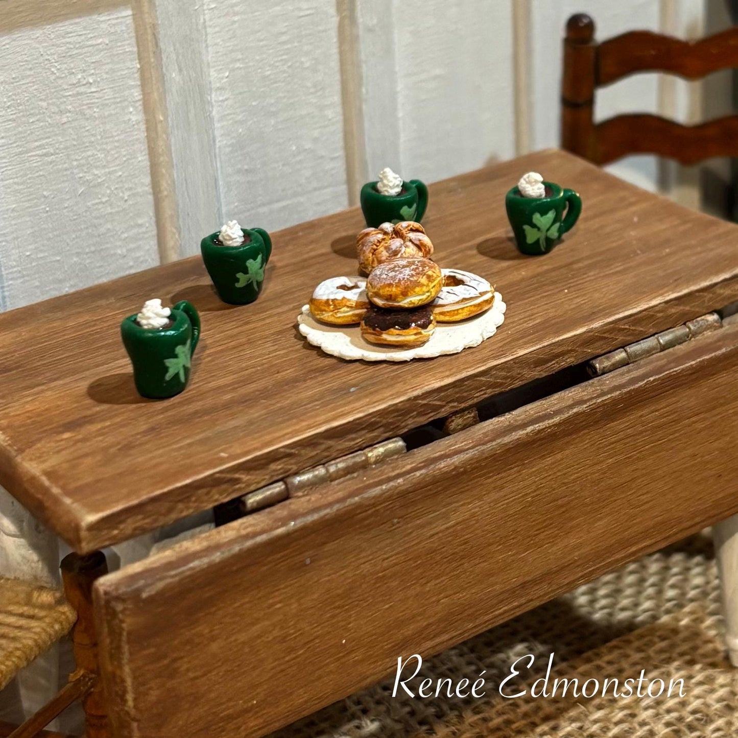 Miniature Irish Coffee St. Patrick's Day Dollhouse 1:12 Scale