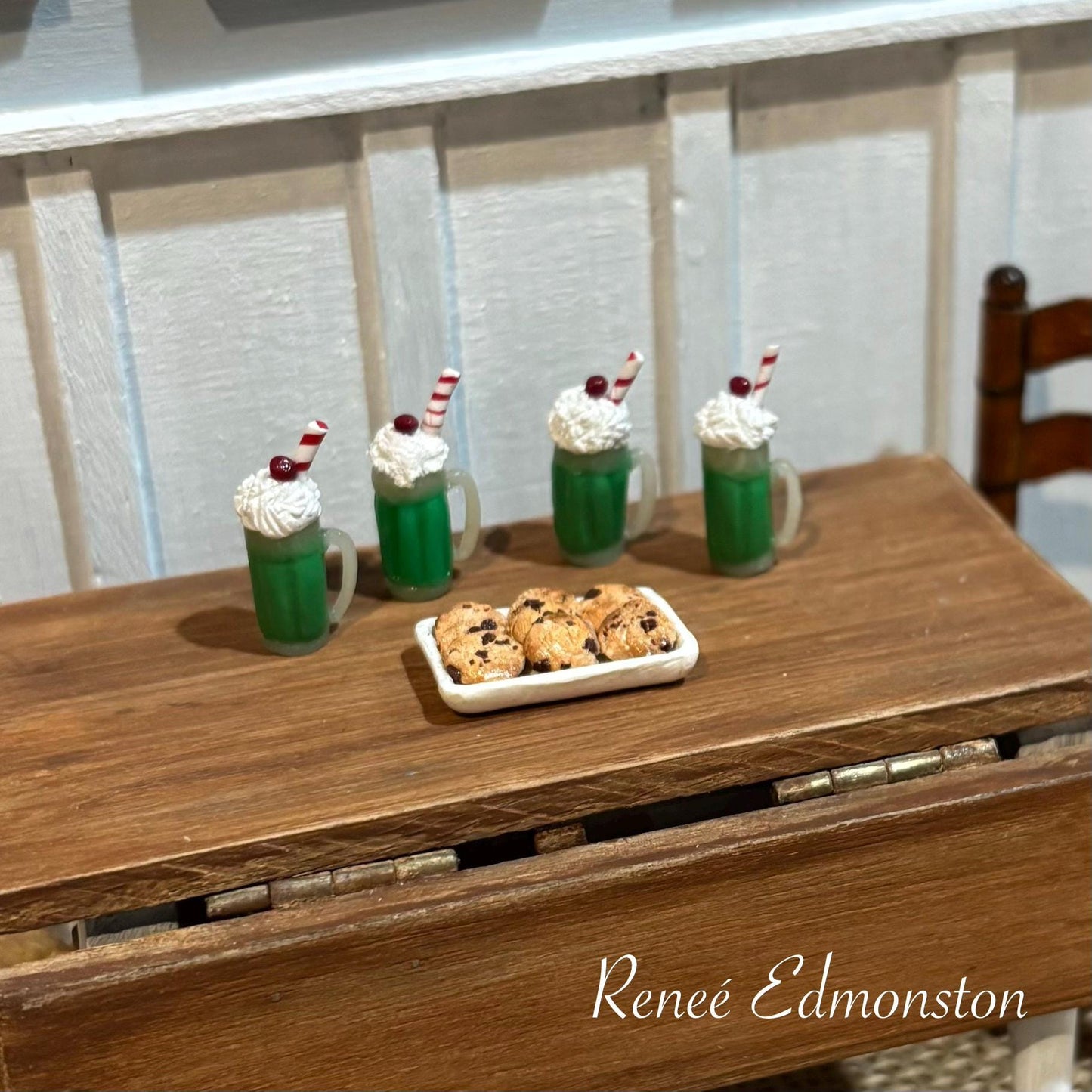 Miniature Shamrock Shake St. Patrick's Day Dollhouse 1:12 Scale