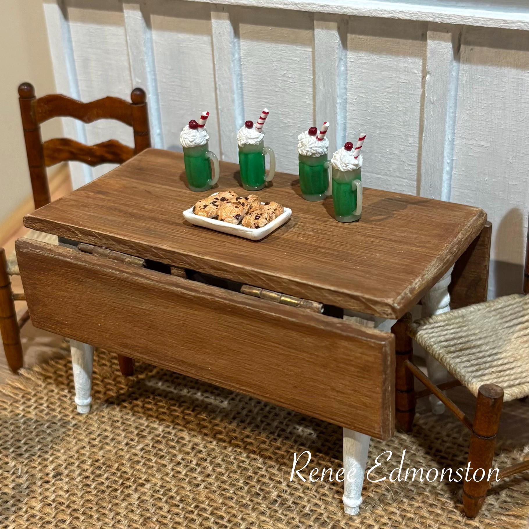 Miniature Shamrock Shake St. Patrick's Day Dollhouse 1:12 Scale
