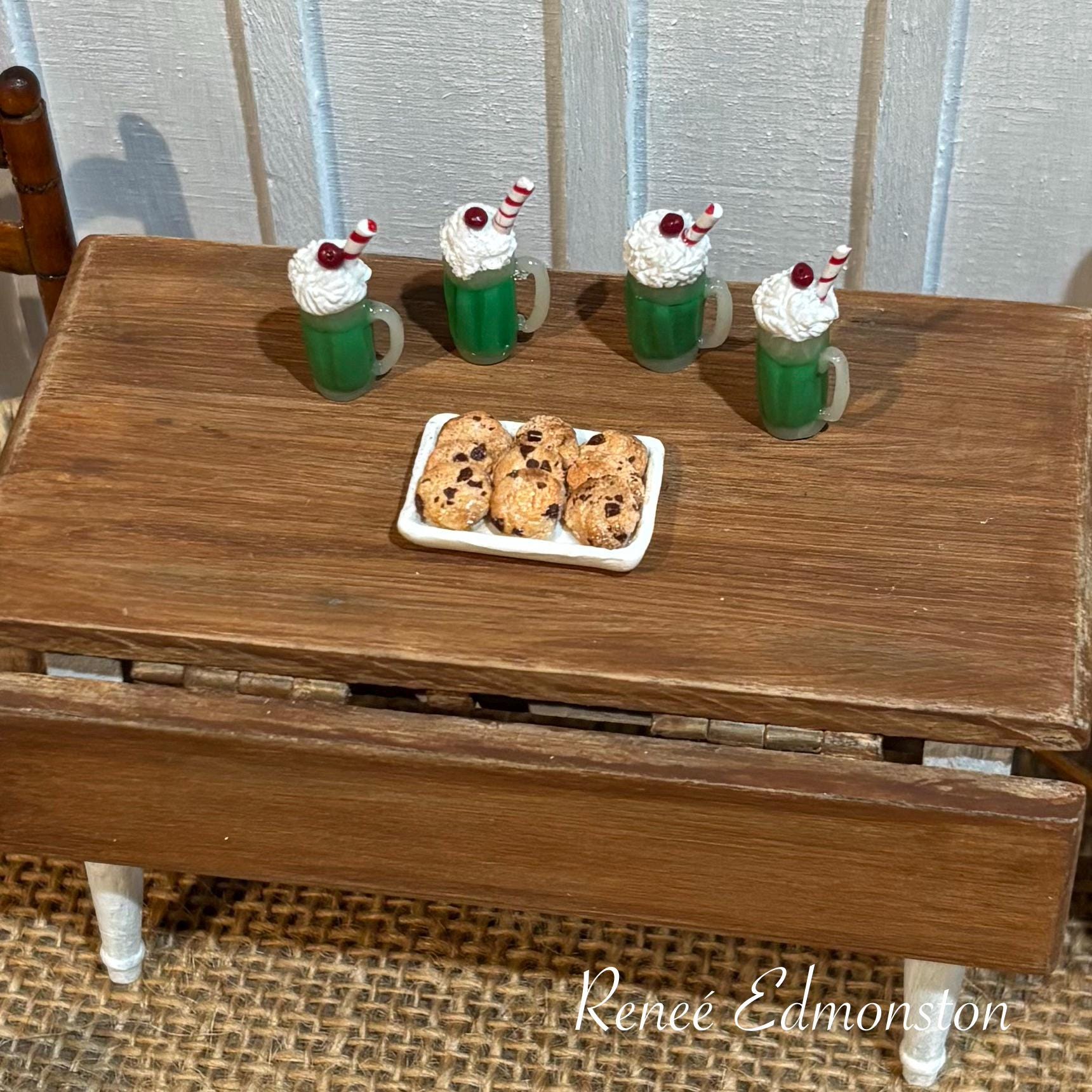 Miniature Shamrock Shake St. Patrick's Day Dollhouse 1:12 Scale