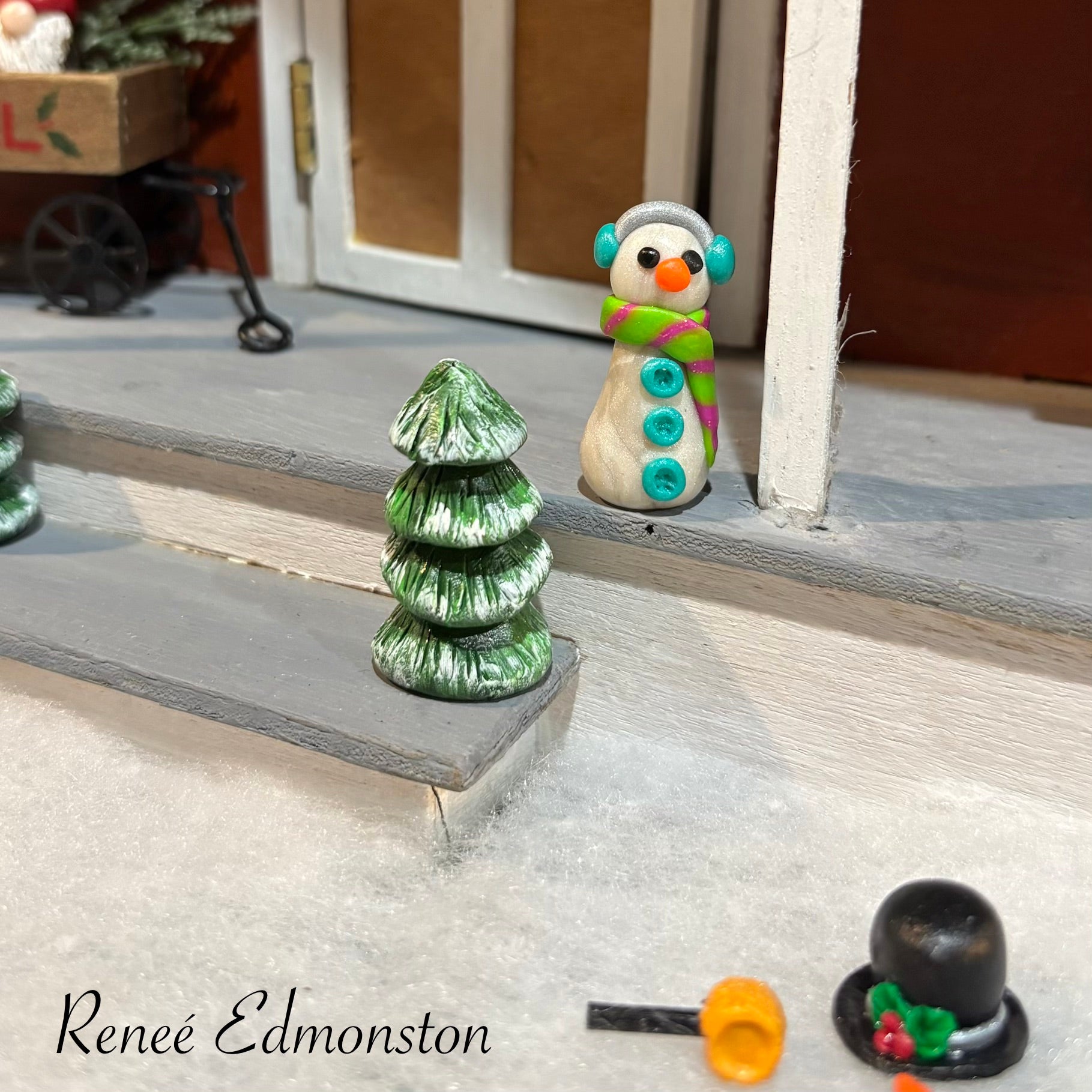 Miniature Snowman Decor Dollhouse 1:12 Scale