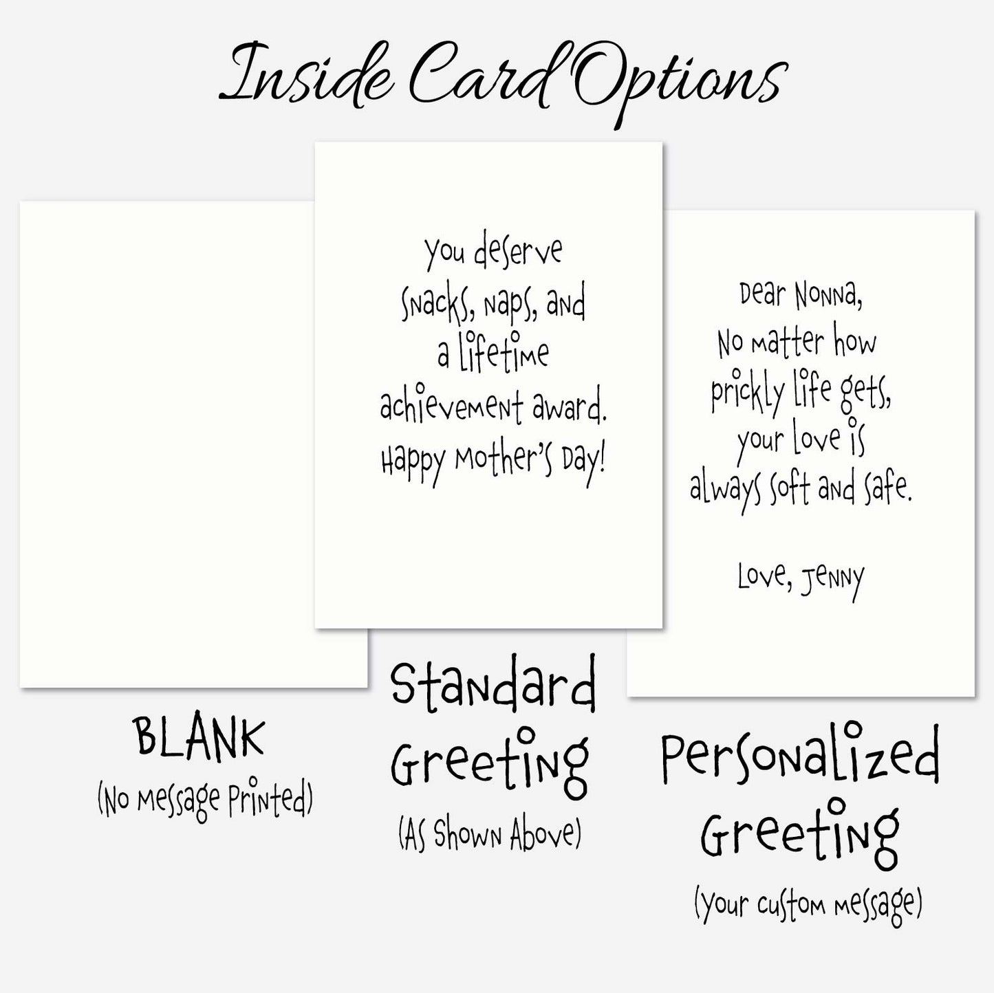 Funny Panda Mother’s Day Card – Thanks for Taming My Pandamonium 5x7 Personalize