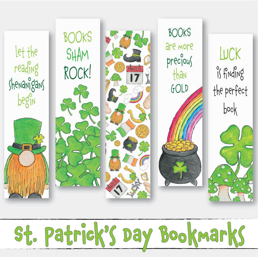 Printable St. Patrick's Day Bookmarks