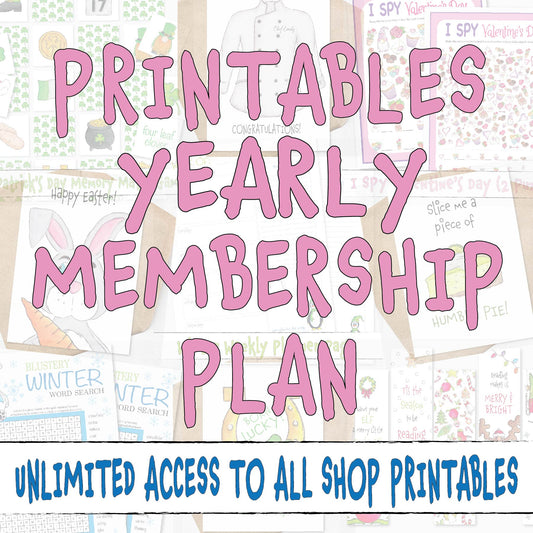 Printables Yearly Membership Plan
