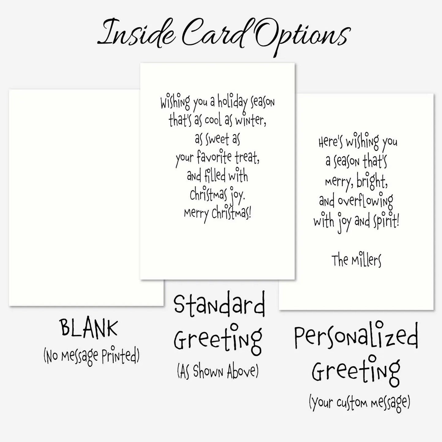 Funny Snowman Christmas Card | Snow Cone Christmas Card | Cute Holiday Greeting Card | Serving Up Scoops of Holiday Cheer