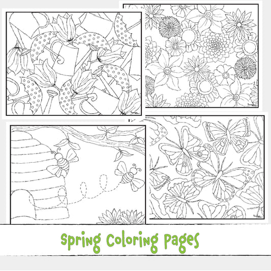 Printable Spring Coloring Pages