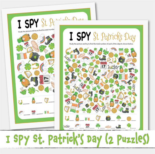Printable Activity I SPY St. Patrick's Day Puzzle Game