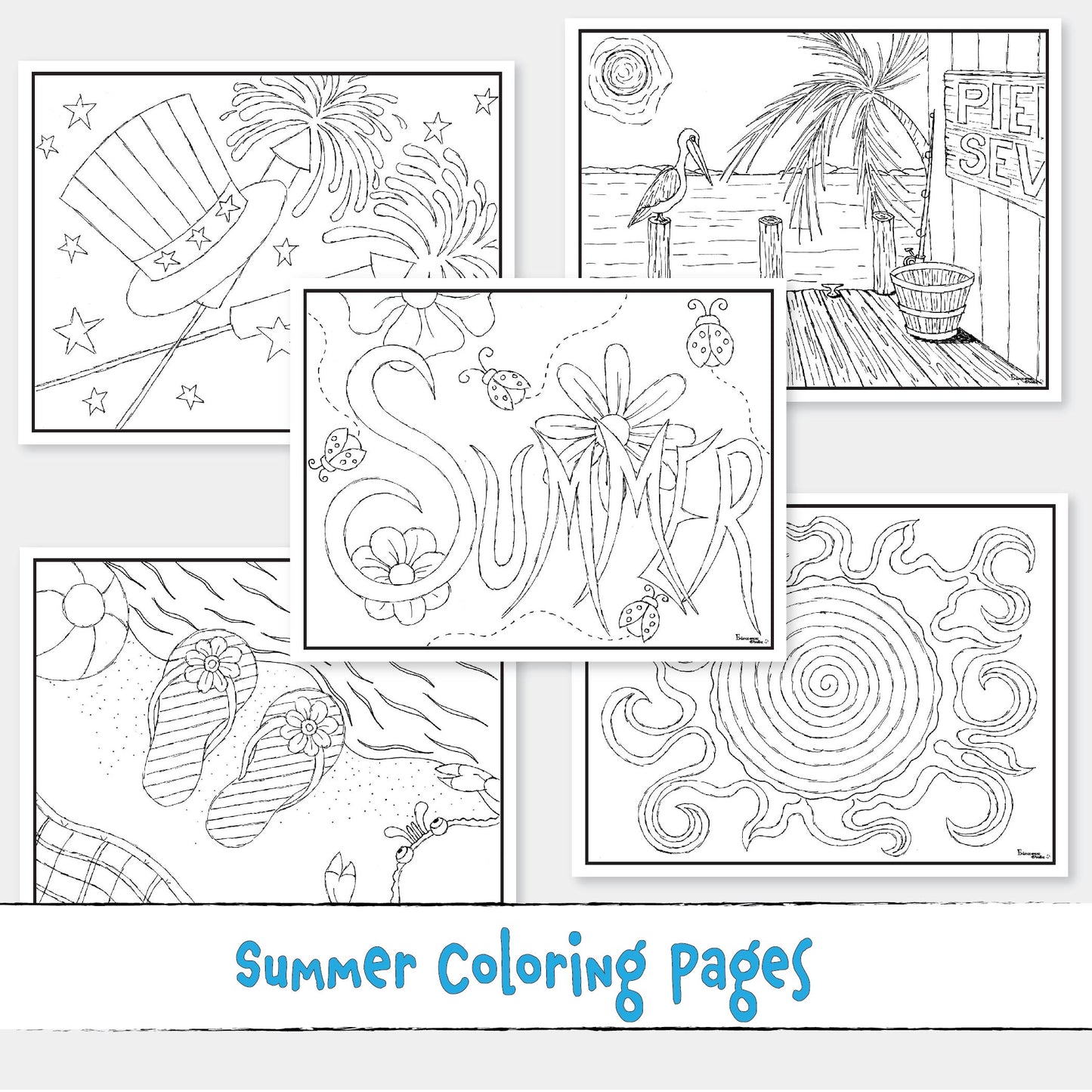 Printable Summer Coloring Pages