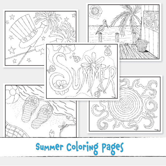 Printable Summer Coloring Pages
