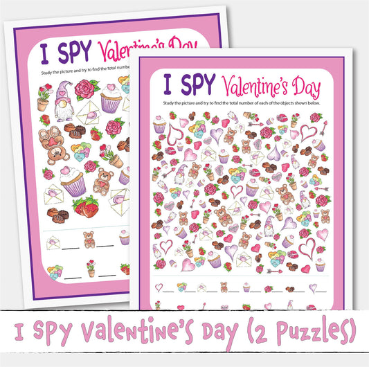 Printable I SPY Valentine's Day Look and Find Puzzle Game